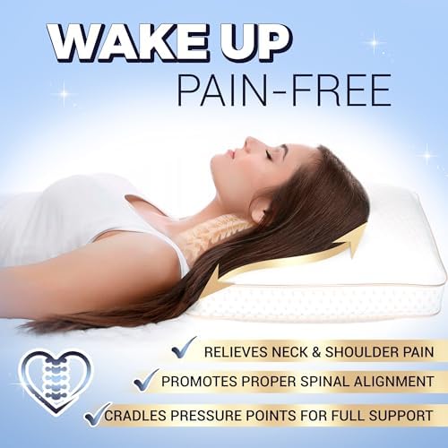 Royal Therapy 2-Pack King Memory Foam Pillow, Adjustable Shredded Odor-Free Bed - Image 2
