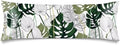Silk Satin Body Pillow Cover for Hair and Skin, Palm Leaf Long Pillow Case by Unknown