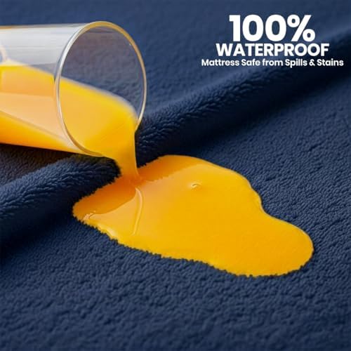 Waterproof King Size Mattress Protector fits Upto 17" Deep Pocket - Image 3