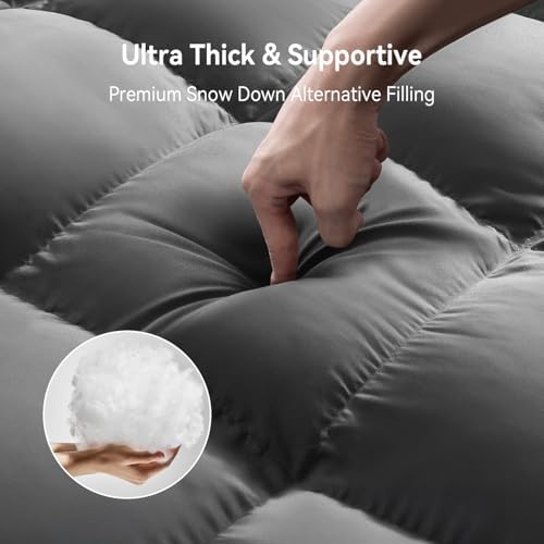 ABENE Twin XL Mattress Topper, Thick Pillow Top Mattress Pad - Image 4