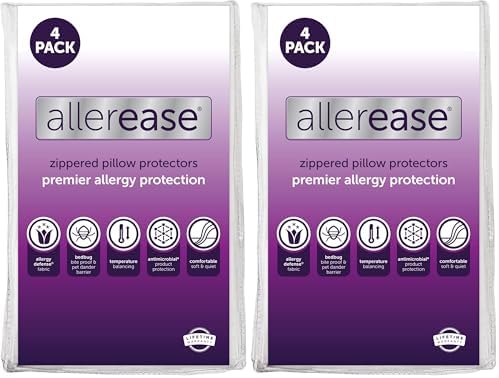 Set of 4 King AllerEase Pillow Protectors by AllerEase