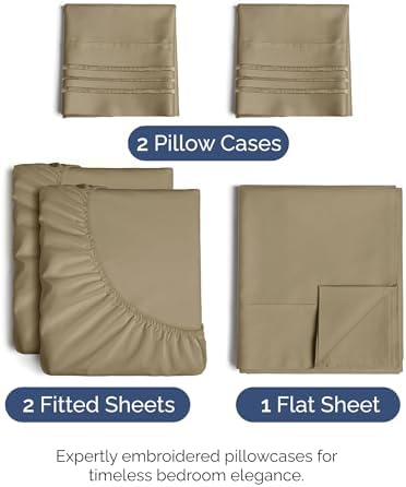 Split King Size 5 Piece Sheet Set - Image 2