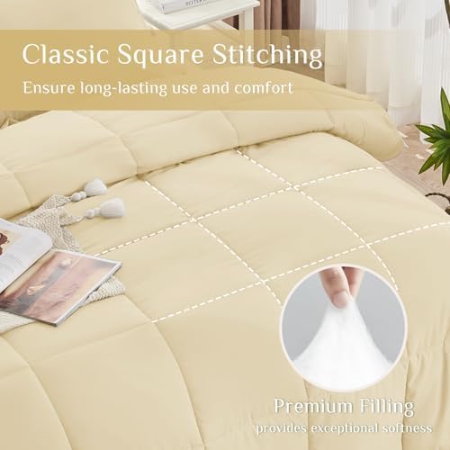 JOLLYVOGUE Full Comforter Set, Ultra-Soft Bed in a Bag Full Size 7 Pieces - Image 3