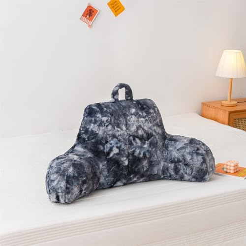 A Nice Night Gray Reading Pillow, 18.5" Bed Wedge Pillows - Image 3