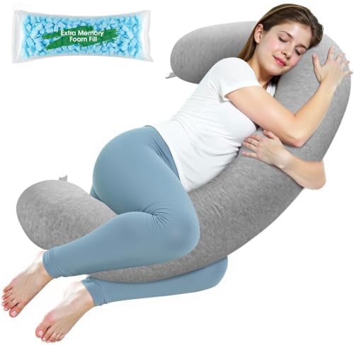 SweetSlubr Body Pillow, Memory Foam Pregnancy Pillow Leg Pillow 53.2x9.8in by Unknown