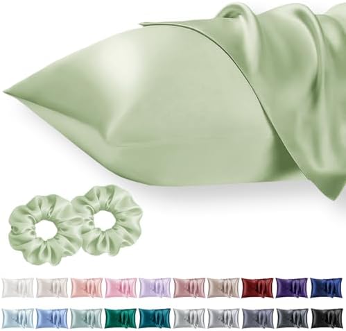 Vielit Queen Satin Pillowcase for Hair 2pc, Similar to Silk Pillow Cases by Vielit