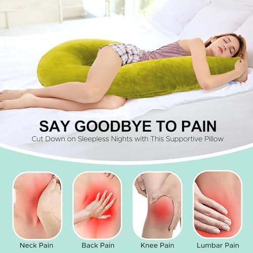 Body Pillow for Adults, Swan Body Pillow Insert for Sleeping, 49 In - Image 2