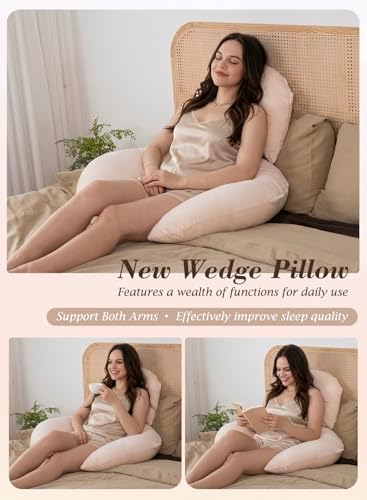 INSEN Wedge Pillow Set for Sleeping and After Surgery, Use for Acid Reflux - Image 2