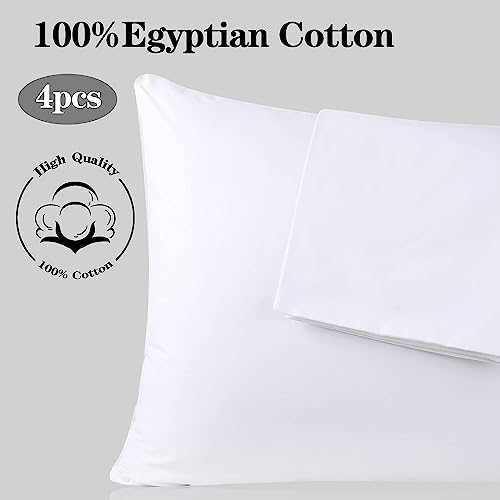 100% Egyptian Cotton Queen Size Pillow Protectors - Image 7