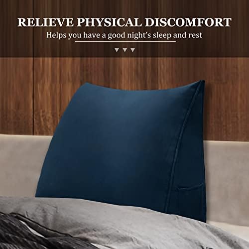 Small Triangular Reading Pillow Bed Wedge Headboard Pillow, Back Support Pillow - Image 5