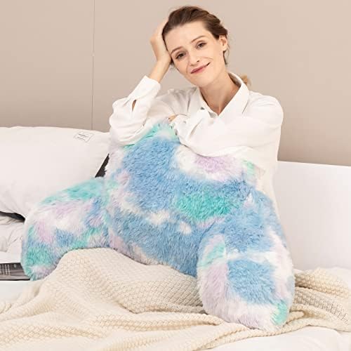 Cozy Fur Backrest Pillow with Arms, Premium Filling, Great Back Support Reading - Image 5