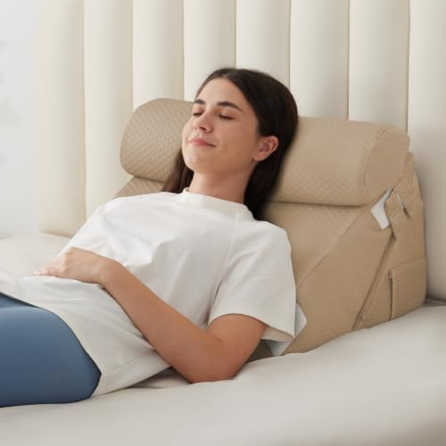 BIEEZZK Wedge Pillow Set for After Surgery, Wedge Pillow for Acid Reflux by EnjoyaBetterLifeFromHere