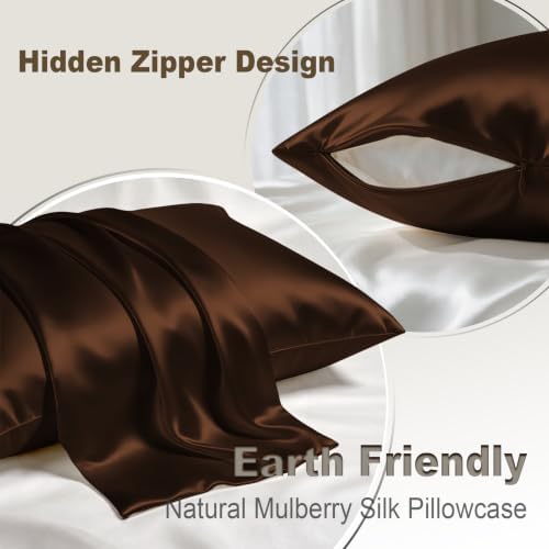 LYSHIN Silk Pillow Cases 2 Pack Standard Size - Image 2