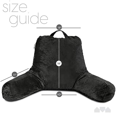 Milliard Reading Pillow with Arms, Cozy Shredded Memory Foam Back Pillow - Image 7