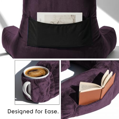 Nestl Reading Pillow for Bed, Back Pillow for Sitting Up in Bed - Image 4