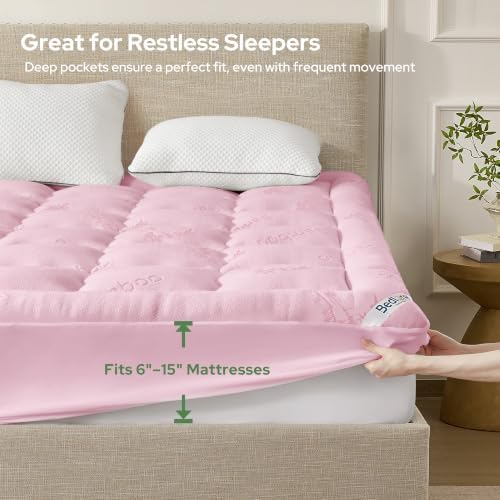 BEDLORE Twin Mattress Topper, Thick Pillow Top Mattress Pad - Image 6