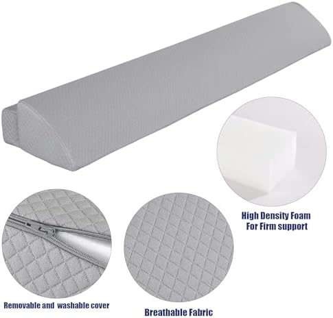 HOMBYS Wedge Pillow Headboard for Bed Gap, Foldable Bed Wedge Gap Filler King - Image 6