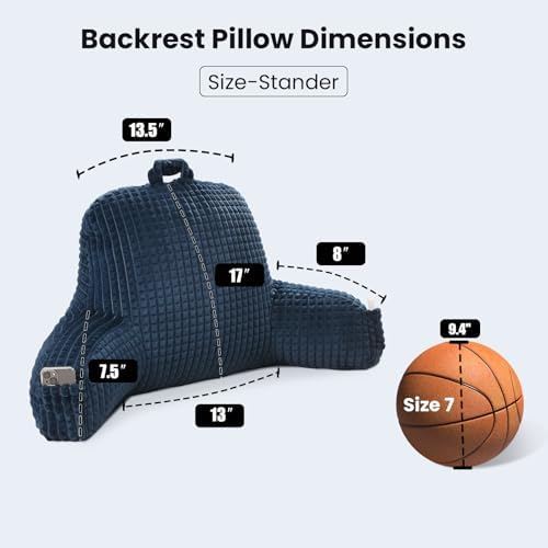 Reading Pillow with Arms for Sitting in Bed - Image 3