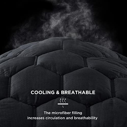 Bedsure Black King Mattress Pad - Image 5
