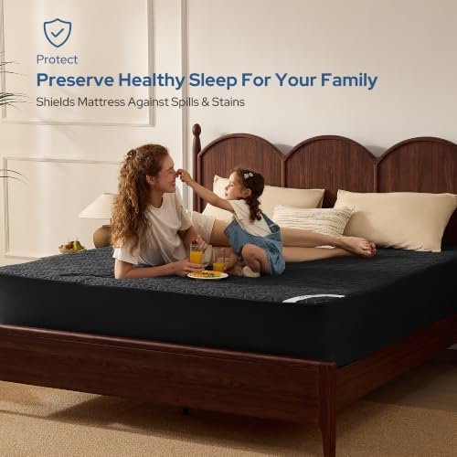 BEDLORE Waterproof Mattress Protector, Queen Size Mattress Pad Noiseless - Image 2