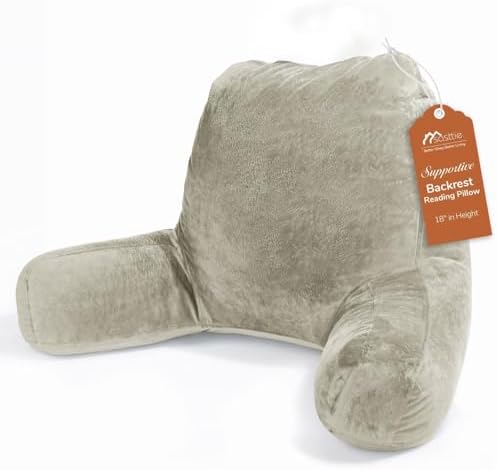 Sasttie Reading Pillow for Bed, Back Pillow for Sitting Up by SASTTIE
