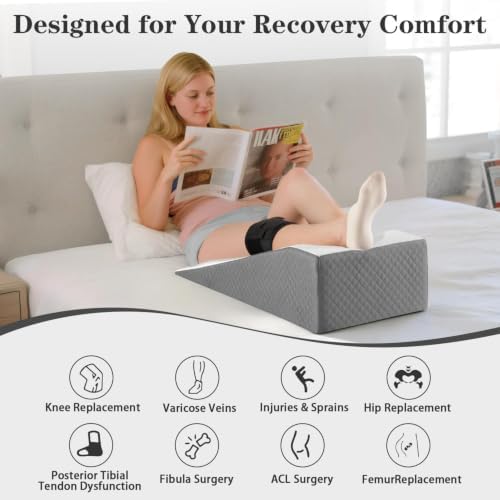 Hapiclody Leg Elevation Pillow for After Surgery – Knee Surgery Recovery Leg - Image 2