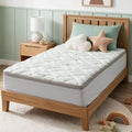 NEWDECO Twin Mattress Topper Cooling Bamboo Viscose Pillow Top Mattress Pad by NEWDECO