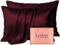 LYSHIN Silk Pillow Cases 2 Pack King Size by LYSHINSILKPILLOWCASES