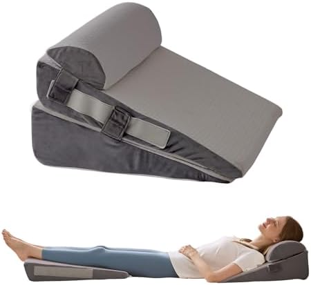 3Pcs Wedge Pillow Set for After Surgery, Acid Reflux Relief, Adjustable Bed by WGAKCED
