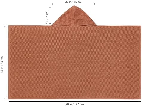 COTTON CRAFT Hooded Bath Towel for Adults – 100% Cotton Waffle Weave Towel - Image 3