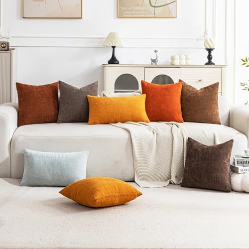 Set of 4 Soft Textured Decorative Throw Pillow Covers 12x20 Inch Cozy Farmhouse - Image 2