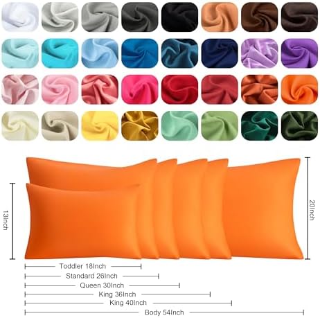 Body Pillow Cases, 2 Pack, 20x54 in, Microfiber - Image 6