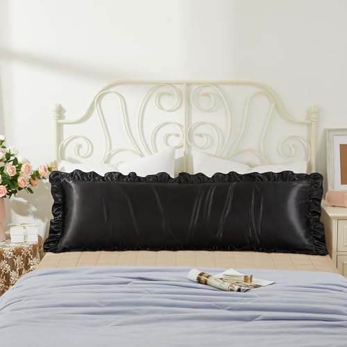 White Satin Pillowcases Body Pillow by HommxJF