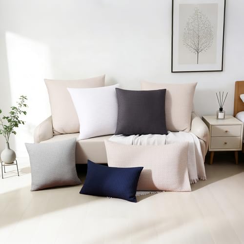 100% Cotton Waffle Weave Body Pillowcase 1 Pack, Envelope Closure, Soft & - Image 5