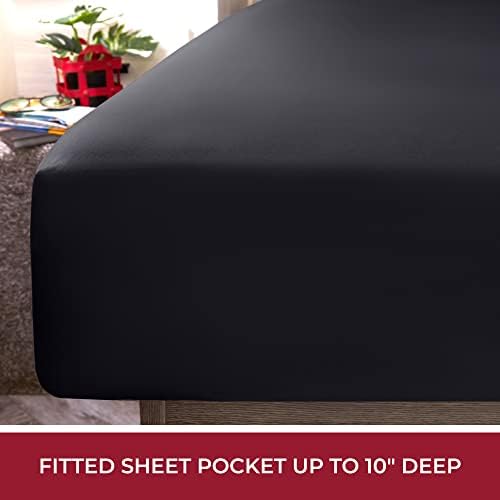 Mellanni Iconic 4-Piece, Ultra Soft Sheet Set - Image 4