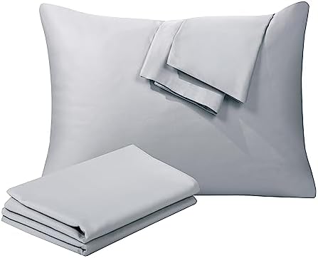 100% Egyptian Cotton King Size Pillow Protectors by ShunjieHome