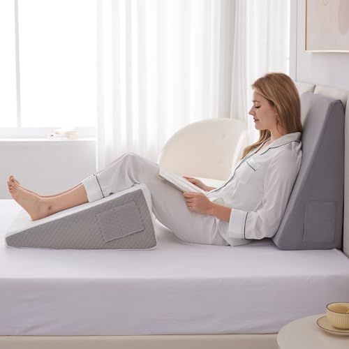 Ruqmuis Wedge Pillow for Sleeping, Triangle Incline Wedge for Acid Reflux - Image 6