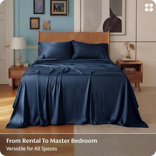 Bedsure PureWoven 100% Rayon Derived from Bamboo, Queen Sheets, 4 Pieces - Image 5
