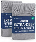 CGK Linens 2 Pack Extra Deep Queen Fitted Sheets by CGKUnlimited