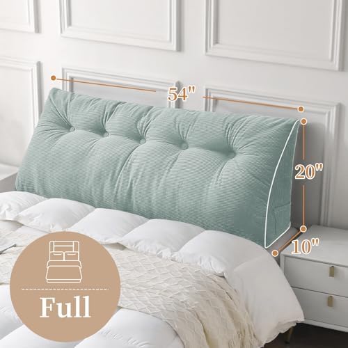 Sasttie Headboard Pillow Full, Wedge Pillow Headboard, Mint Green - Image 2