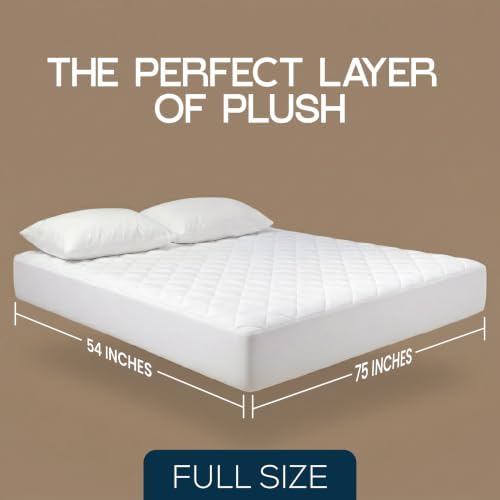 Bulk 10-Pack Full Hotel Quilted Mattress Pad - Image 2