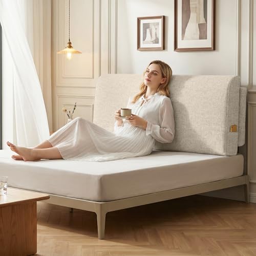 Twin Headboard Pillow Cushion, Wall Mounted No Drill Headboard Pad - Image 4