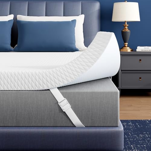 3 Inch Cooling Gel Memory Foam Mattress Topper Queen by Unknown