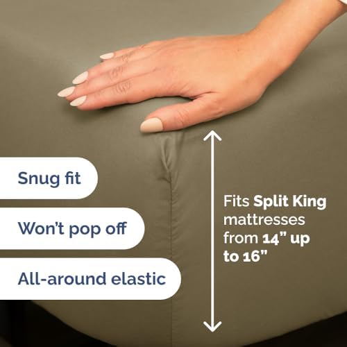 Flex Top Split Head King 4 Piece Sheet Set - Image 4