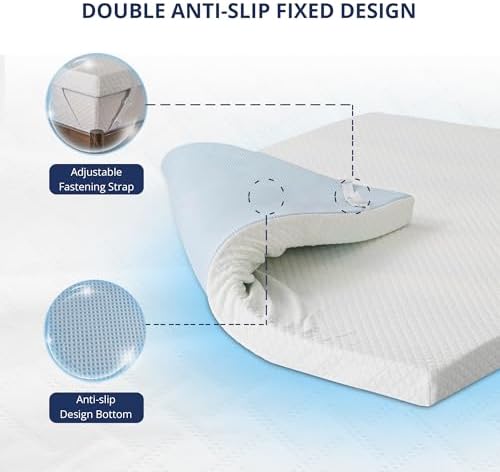 EGOHOME 2 Inch Full Memory Foam Mattress Topper - Image 5