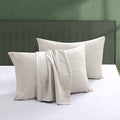 100% Egyptian Cotton Pillow Protectors Set of 2 Standard Size by ShunjieHome