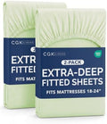 CGK Linens 2 Pack Extra Deep Queen Fitted Sheets by CGKUnlimited