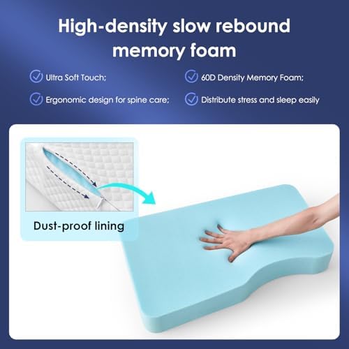 Leg Pillow for Side Sleepers, Memory Foam Knee Pillow for Side Sleeping - Image 6