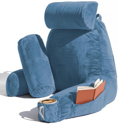 Nestl Reading Pillow for Bed, Back Pillow for Sitting Up in Bed by Nestl