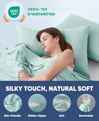 LUXEAR Cooling Pillow Cases for Hot Sleepers, Queen Size - Image 7